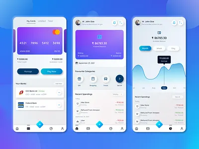 Xpens - Expense Manager app card cash design expense manager graphic design mobile app ui ux