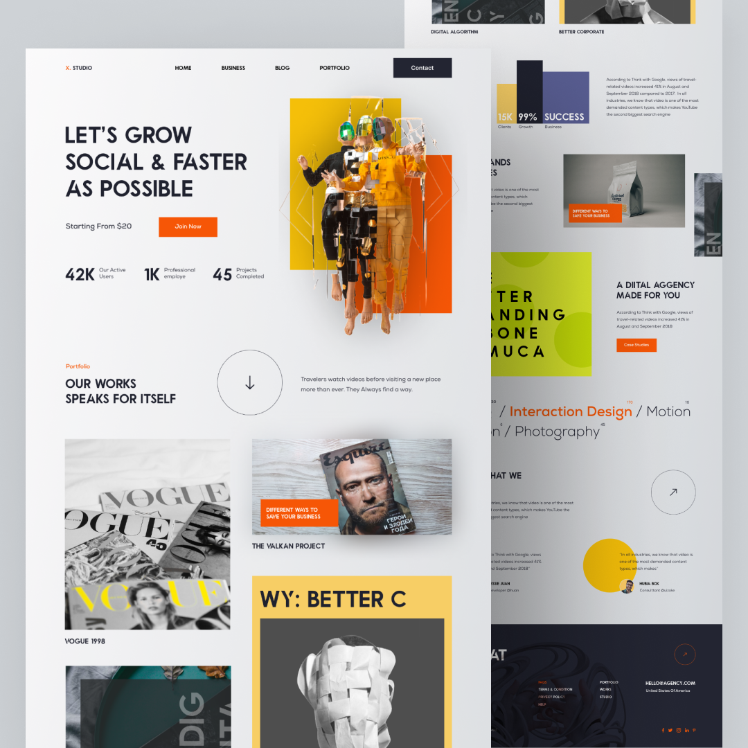 Branding Agency Website Design by Dotpixel Agency on Dribbble