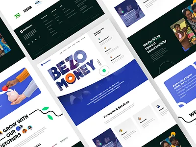 BezoMoney Landing Page best design finance graphic design landing landing page money qclay trending ui ux web web page website