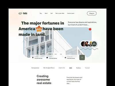 Real estate|Property b2b brandinghero creative design graphic design landignpage landing page logo minimal product property property management real estate realestateproduct renta typography ui ux web website