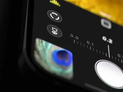 Halide 2.5 - Macro Mode on iPhone app black blue camera dark design focus icon icons illustration iphone logo manual pro ui