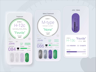 Personal Treatment App animation clean doctor illustration ios medical mobile app design modern product design treatment ui ux user experience user interaction user interface visual design