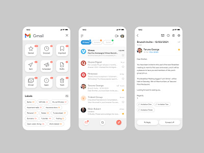 Gmail redesign branding clean design clean google concept design email exploration gmail logo logotype mark rebranding typography ui ux unfold