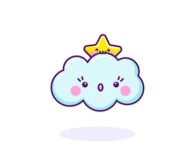 On-nom-nom! adobe adobe cc adobe illustrator cartoon cartoon character cartoon illustration cute illustration cuteart flat design hungry illustration kawaii kawaii art omnomnom star wacom