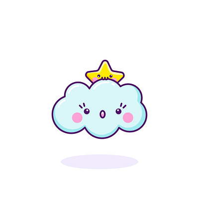 On-nom-nom! adobe adobe cc adobe illustrator cartoon cartoon character cartoon illustration cute illustration cuteart flat design hungry illustration kawaii kawaii art omnomnom star wacom