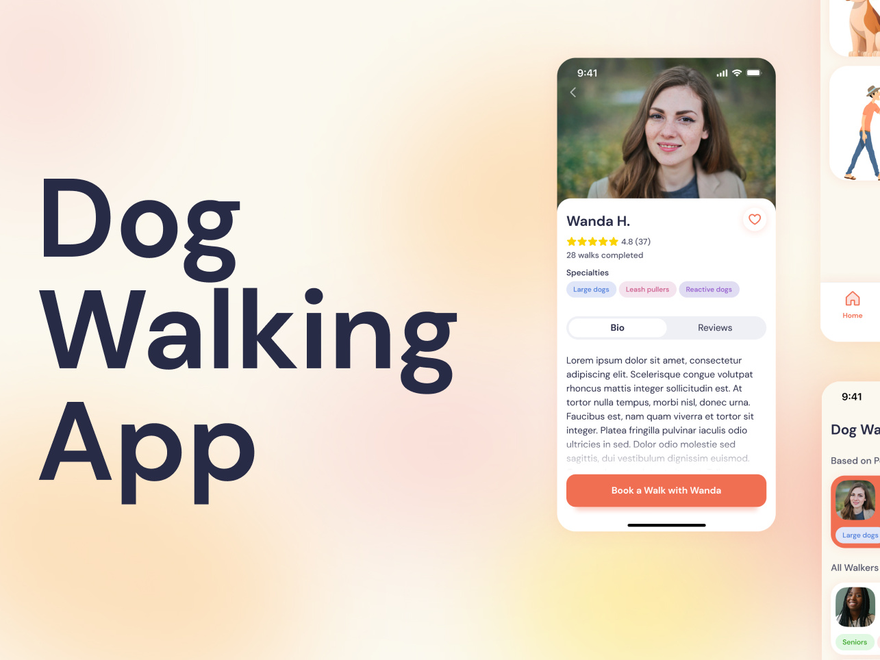 Dog Walking App by Chloe AtchueMamlet on Dribbble