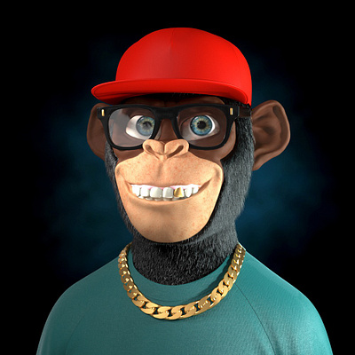 Hip pop Ape 3d animation graphic design motion graphics