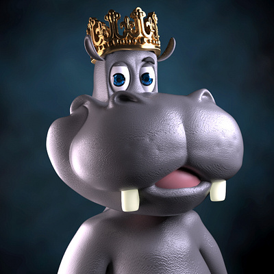 King Hipo 3d animation branding graphic design logo motion graphics