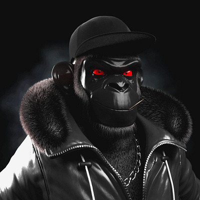 Demon Ape 3d animation graphic design motion graphics ui