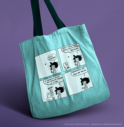 Totebag Miko branding comics design graphic design illustration mockup totebag