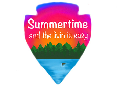 Summertime design graphic design illustration logo typography