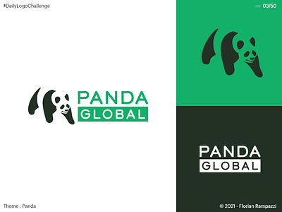 Day 03/50 - Panda Global branding design graphic design logo vector