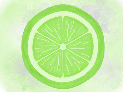 Lime Slice design graphic design illustration ui