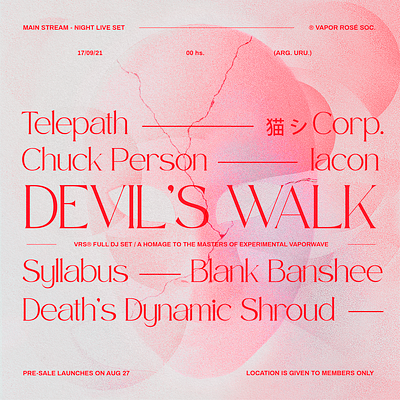 Devil's Walk · Event Visuals design event rr.ss visual