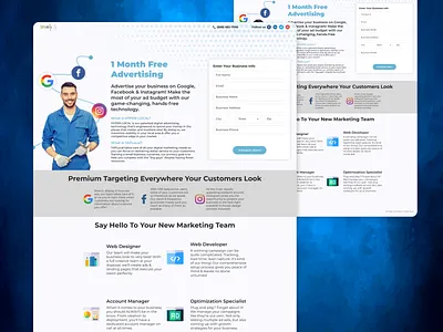 Marketing Landing Page advertising branding design graphicdesign interactivedesign landing page marketing productdesign project ui ux visualdesign webdesign