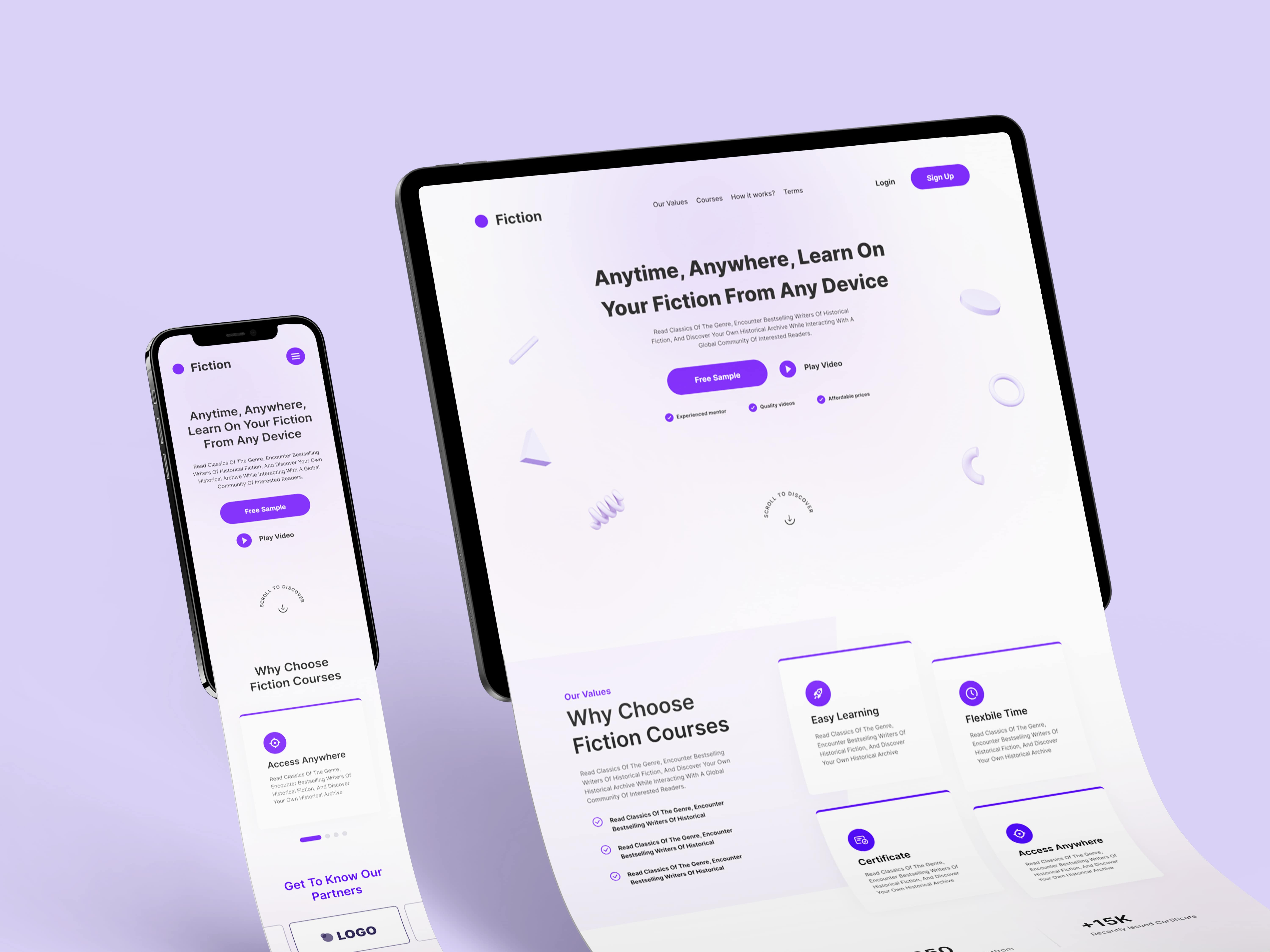 Example of Landing Page Design + Development