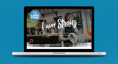 I am Langford branding design graphic design typography