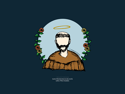 ST. FRANCIS catholic church design eucharist faith graphic design illustration jesus love nature saint saint francis san francisco
