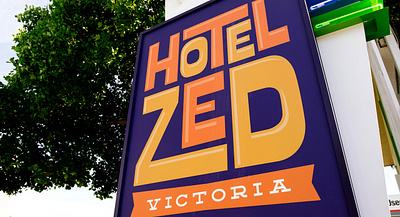 Hotel Zed Brand Development branding design graphic design illustration typography