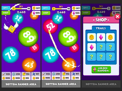 Hyper casual Game Screens Design | UI Design 2d art app app design game game art game ui hyper casual hypercasual mobile game ui