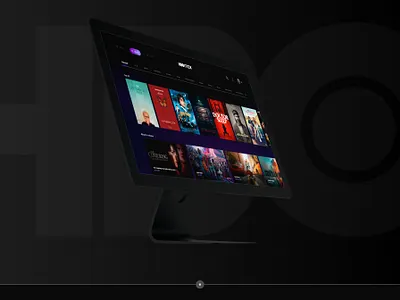 HBO Max UI - Mockup app design hbo hbo ui interface max movies purple series ui ux website