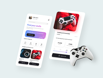 E-Gadgets Rental App appdesign design ui ux visuals
