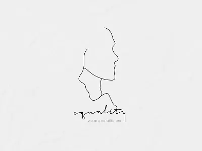 Gender equality line art Logo badge equality gender graphic graphicdesign hand drawn illustration illustrator lgbt lgbtq line art logo vector