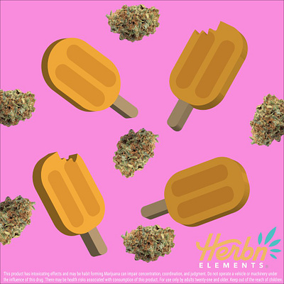 Retail Marketing + Social Media Design by Chris Vining buds cannabis design dispensary graphic design illustration instagram leaf marijuana marketing pink pnw seattle social media twitter weed