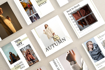 AUTUMN FREE elegant Instagram post template sales