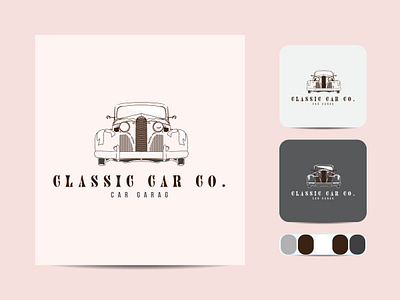 Minimal Car line art logo Design art badge business design emblem hipster icon illustration label logotype outline vector