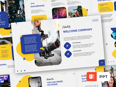 Hayes - Video Maker Powerpoint Templates cinematographer cinematography photography studio photos picture pictures portfolio studio presentation template video videographer