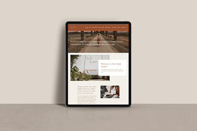 Aries Made Health - Landing Page branding design health wellness health wellness website landing page logo modern website squarespace design ui ux design website design website development
