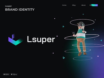 Lsuper Logo blockchain brand branding crypto cryptocurrency design fintech icon identity logo logodesign logomark logotype minimal modern logo monogram nft symbol tech typography