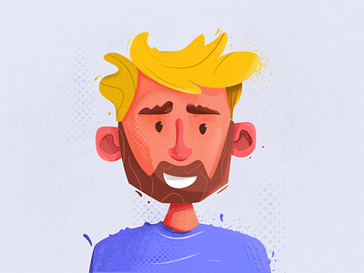 New avatar! avatar branding character design digital art digital painting graphic design illustration logo portret vector