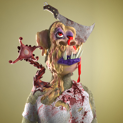 Zombie Mutant 3d animation graphic design motion graphics ui