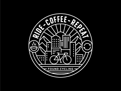 T-shirt Designs for Bike Shop apparel badge bike circle clothing cycles cycling geometric illustration line lineart logo minimal minimalist monoline mountain t shirt urban