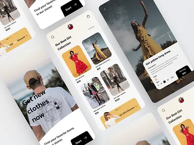 E-commerce Clothes App - Mobile Design app app ui batix buy clean design e commerce ios minimal mobile mobile app mobile design mobile work online online shop shop ui ui app ui mobile ui ux