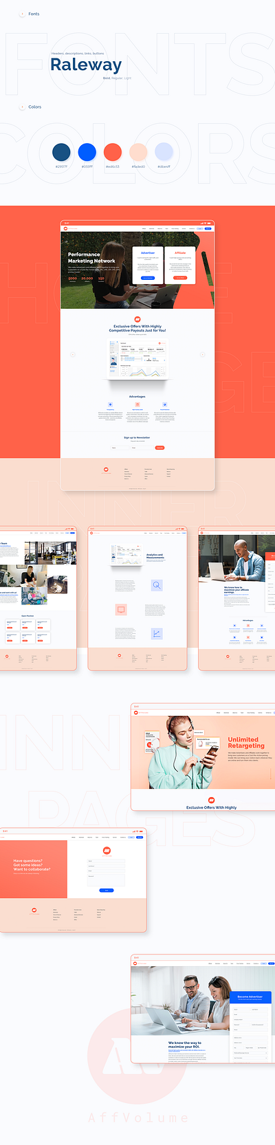 Web design for marketing network branding design graphic design ui web web design