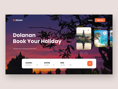 #Exploration - Eksplorasi Travel Web app balikpapan design indonesia minimal ui ui design ux ux design