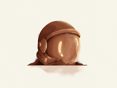 Space helmet icon illustration inktober mars nasa space vector