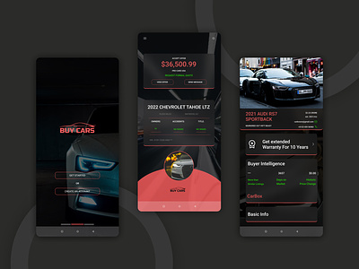 Buy Car App Design app design auto automobile automotive bitmate bitmatestudio buy cars car car app car buy cars deal design mobile app design mobile ui ui web design