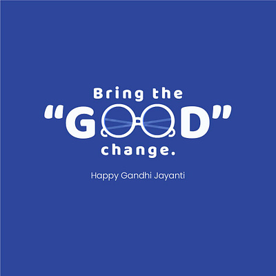 Gandhi Jayanti adobe photoshop illustrator branding design typography