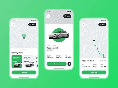 RoadBuddy - Carsharing Mobile App app app design booking car carsharing clean interface ios map mobile mobile ui rent ui user flow ux