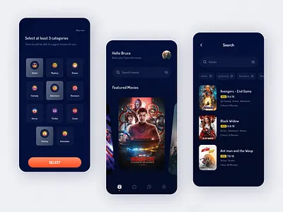 Cinemagic - Movie Ticket Booking App appdesign booking booking app cinema cinema app cinema ticket cinemagic cinematic creative materialdesign minimal mobile app design movie app movie booking movie poster screen design ticket app ticket booking uidesign uxdesign