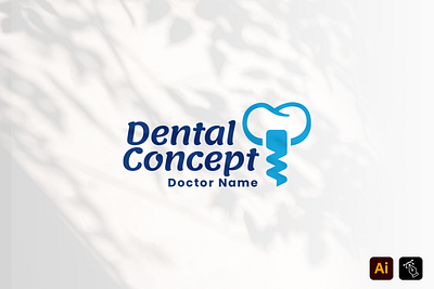 Dental Concept business name craft denatal dental concept design headfonts identity instagram logo logo design logo type media professional smile type vector work