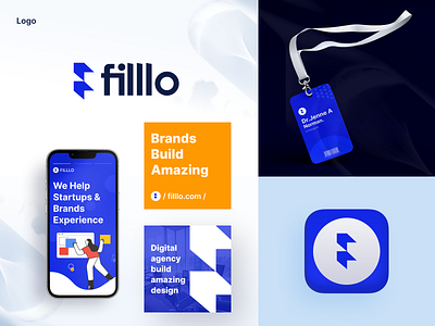 Filllo Branding Design agency brand brand book brand design brand identity branding design filllo graphic design guidelines lettering logo logo design logo mark logo type minimal mockup typography vector visual identity