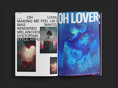 Oh Lover - Midjourney Poster Series abstract aiart colorful design digital editorial layout midjourney minimalist poster typography