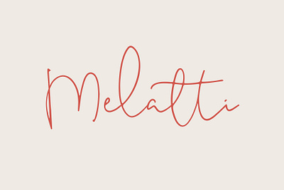 Melatti - Handwritten Font by Awanstudioz awanstudioz calligraphy font handlettering handwritten lettering letters script font script lettering typography