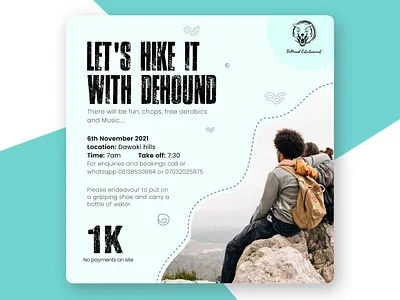 Hiking flyer design branding design graphic design logo typography