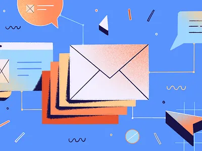 Illustration for Spark art colorful email flat illustration illustrator inbox ios letter macos mail message modern productivity readdle spark textured